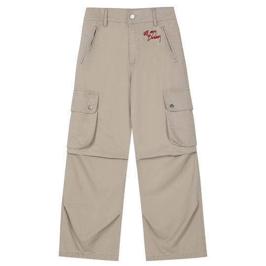 MEDM Logo Embroidered 3D Pocket Cargo Pants | Face 3 Face