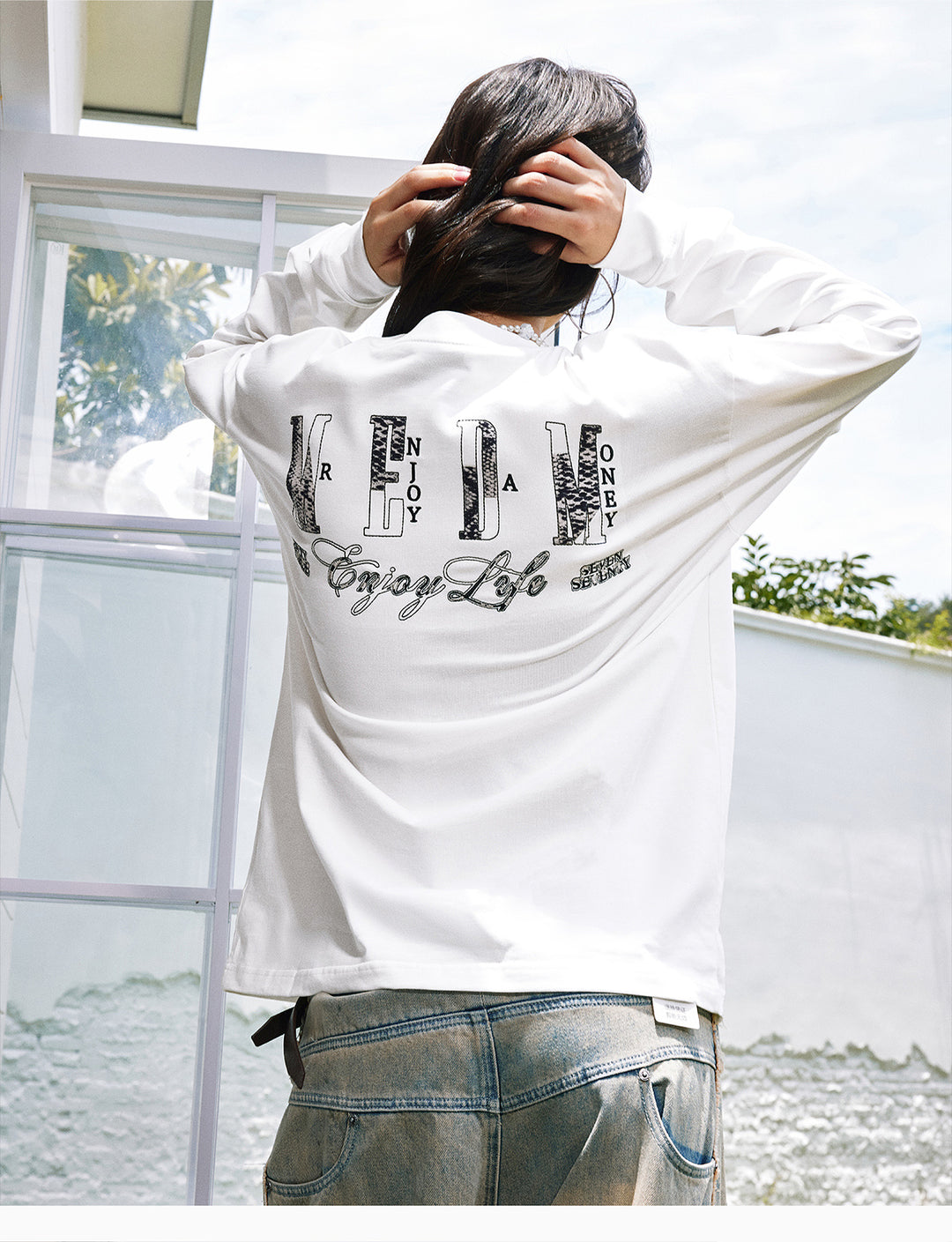 MEDM Animal Logo Long Sleeve Tee | Face 3 Face