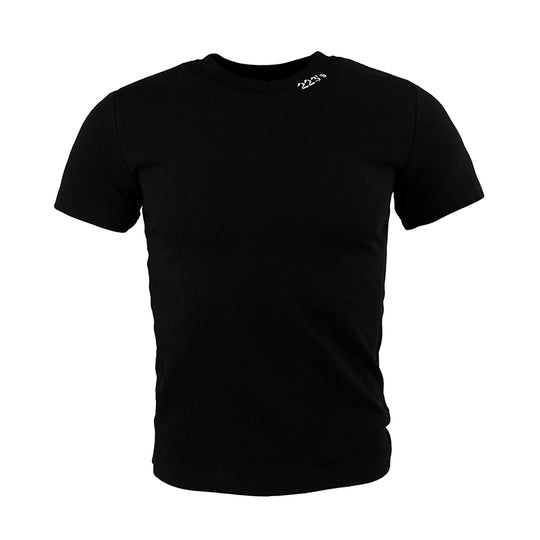 TGFCLUB 223 Neck Embroidered Stretch Slim Tee | Face 3 Face