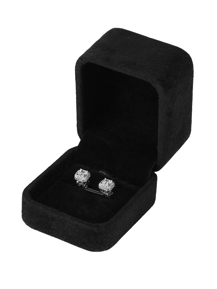 Small Town Kid Cubic Zirconia Cube Stud Earrings | Face 3 Face