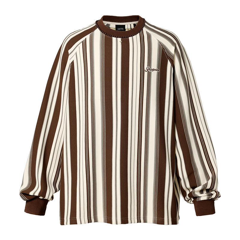 JHYQ Contrast Striped Long Sleeved Tee