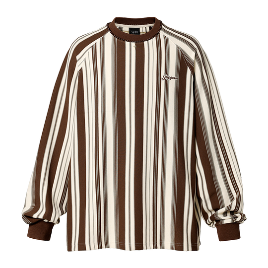 JHYQ Contrast Striped Long Sleeved Tee