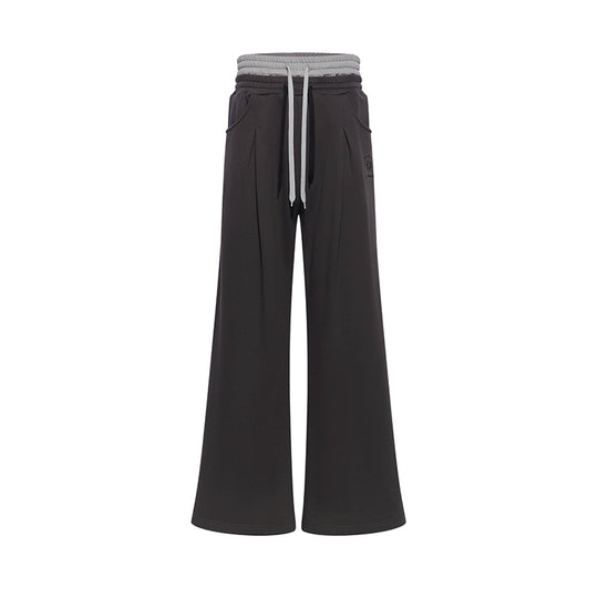 BLIND NO PLAN Double-Waisted Pinch Pleat Sweatpants | Face 3 Face