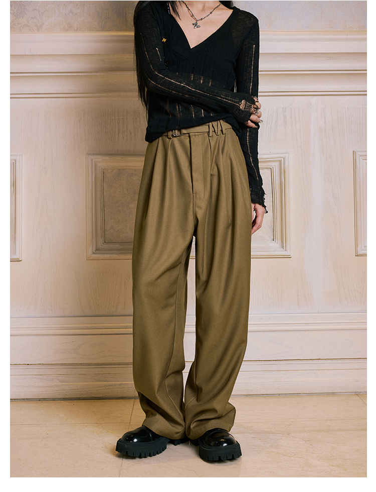 MEDM M-Shaped Belt Loop Suit Pants | Face 3 Face