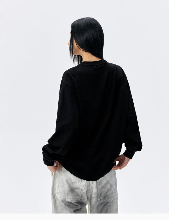 MEDM Pearl Patch Logo Long Sleeve Tee | Face 3 Face