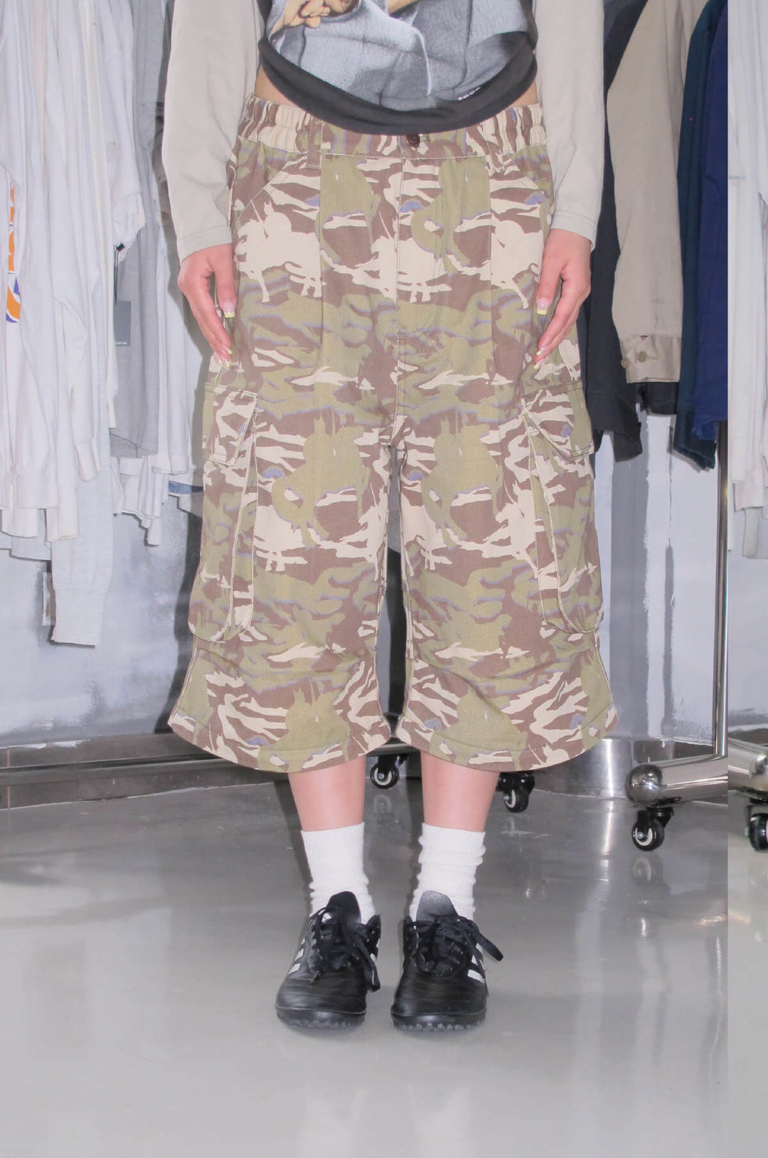 EVILKNIGHT(EK) Camouflage Detachable Convertible Utility Cargo Pants