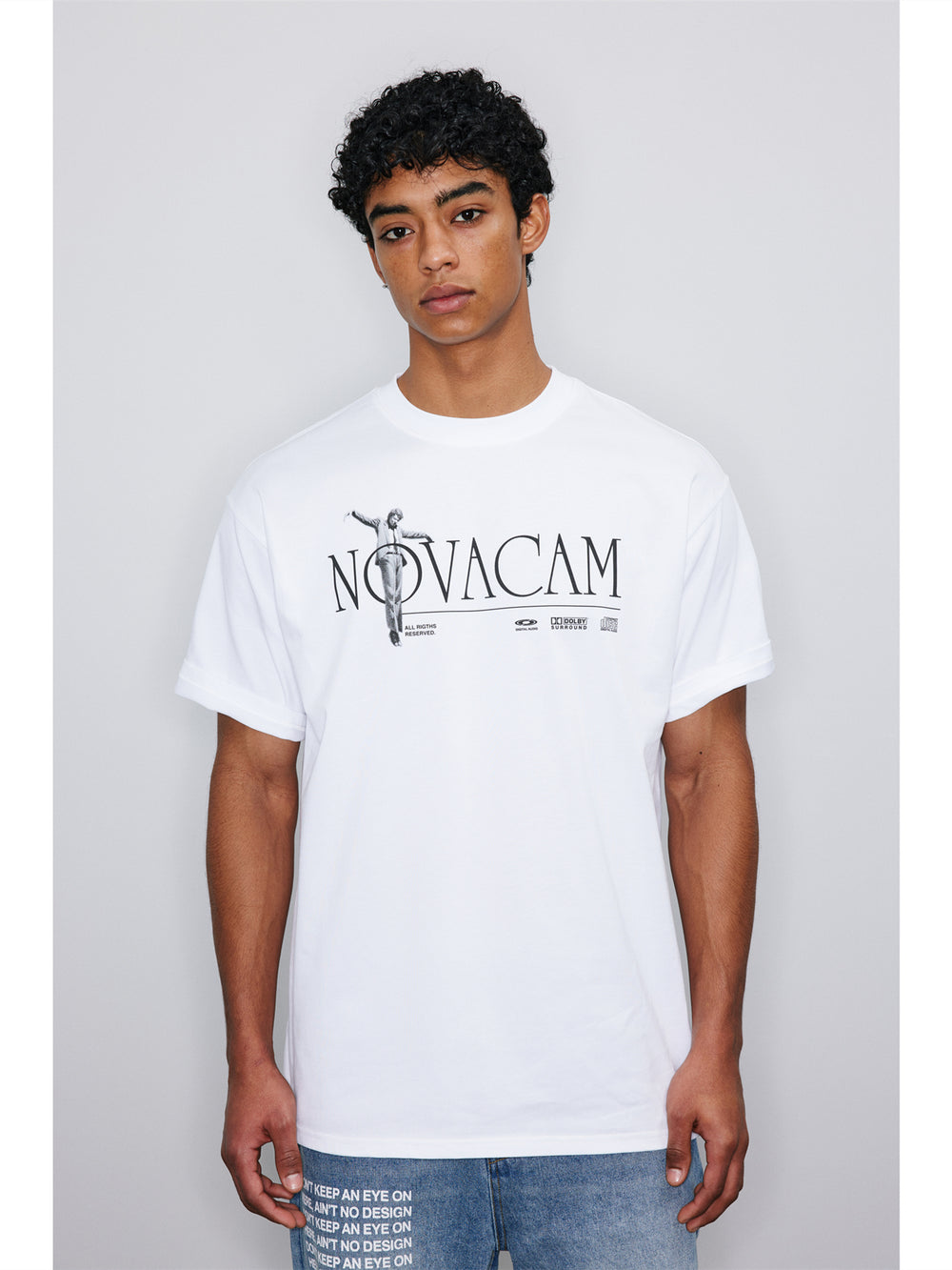 NOVACAM Letter Print Logo Tee | Face 3 Face