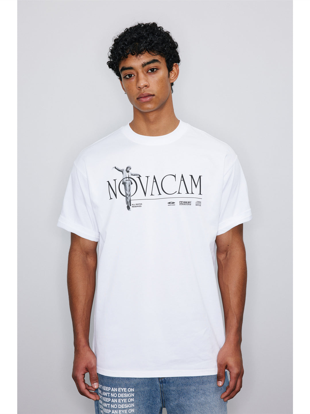 NOVACAM Letter Print Logo Tee | Face 3 Face
