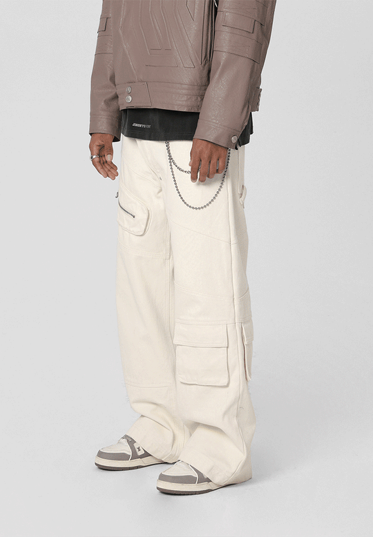JHYQ Multi Pocket Canvas Work Pants