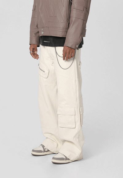 JHYQ Multi Pocket Canvas Work Pants