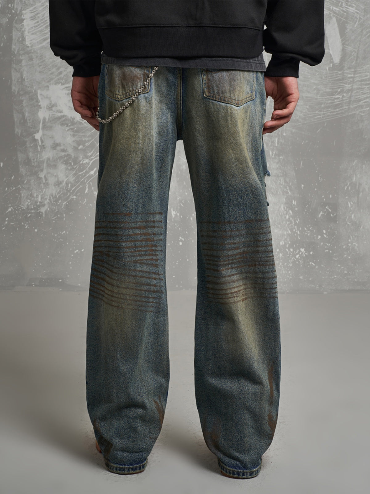 F3F Select Dirty Dye Hole Blast Wash Jeans | Face 3 Face