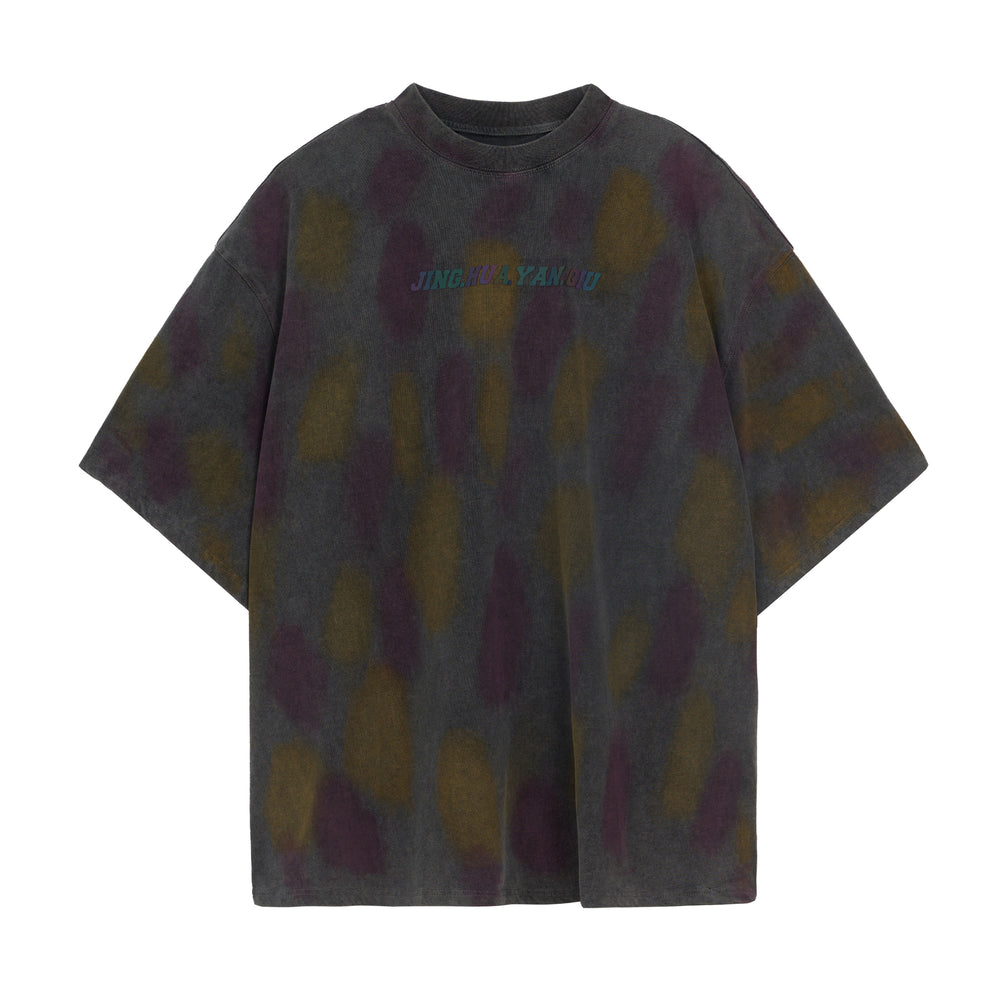 JHYQ Washed Old Worn Polka Dot Dye Tee
