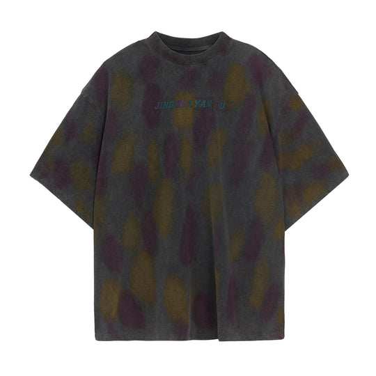 JHYQ Washed Old Worn Polka Dot Dye Tee