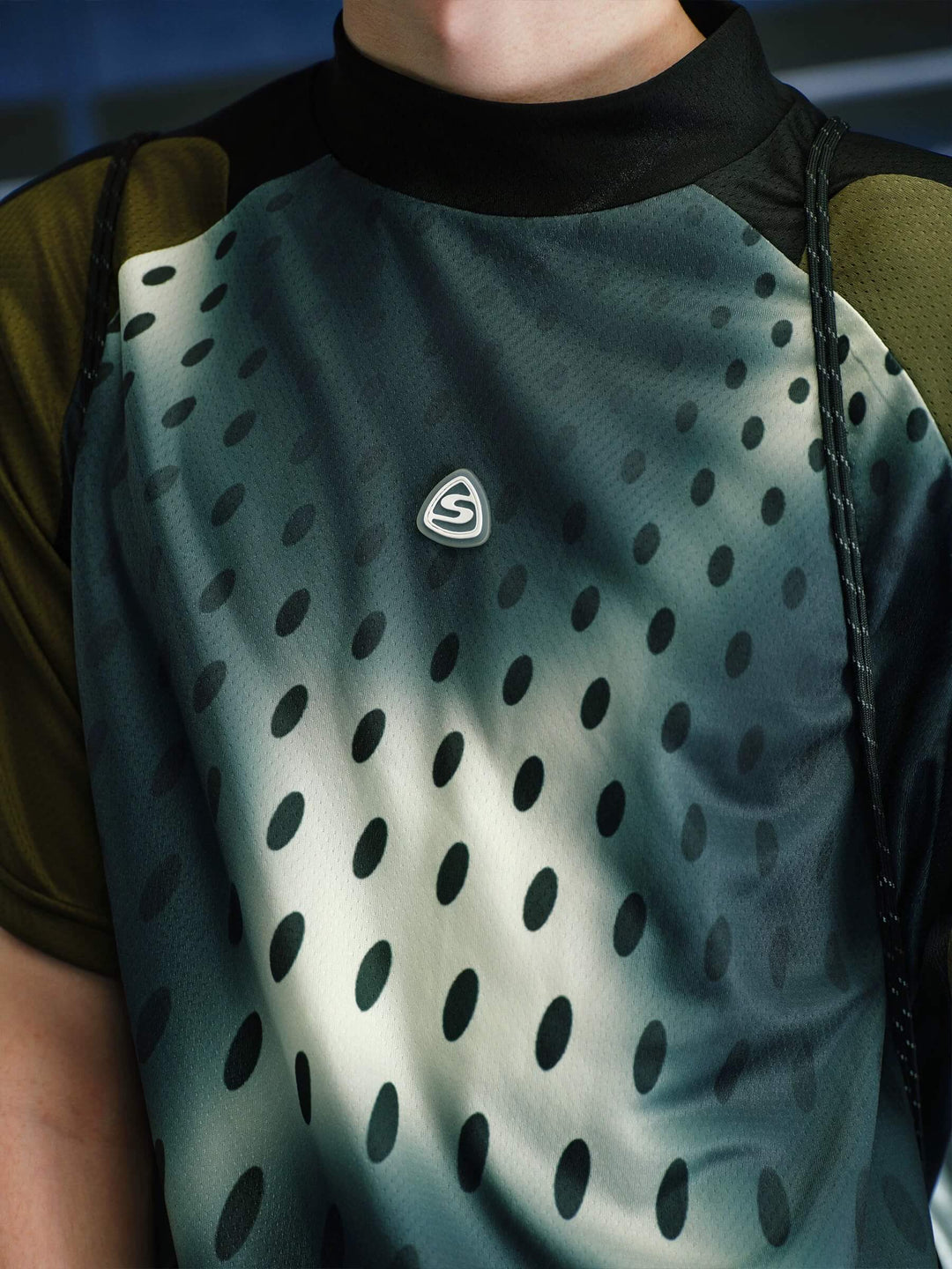 S45 Gradient Dot Mesh Short Sleeve Soccer Jersey | Face 3 Face