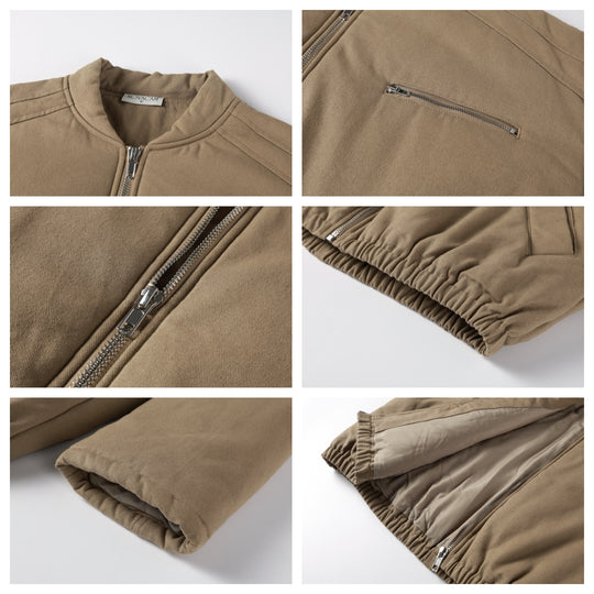 NOVACAM Canvas Puffer Short Work Jacket | Face 3 Face