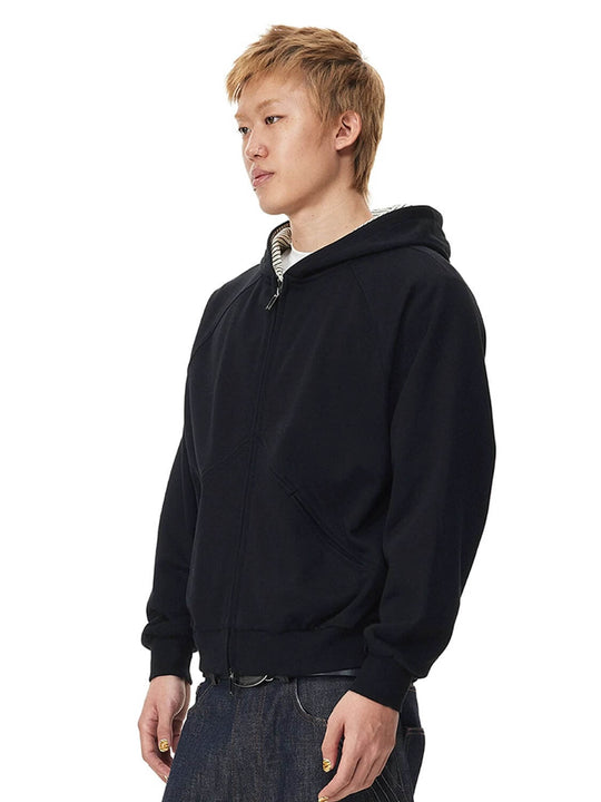 EVILKNIGHT(EK) Striped Hood Lining Zip Up Hoodie | Face 3 Face