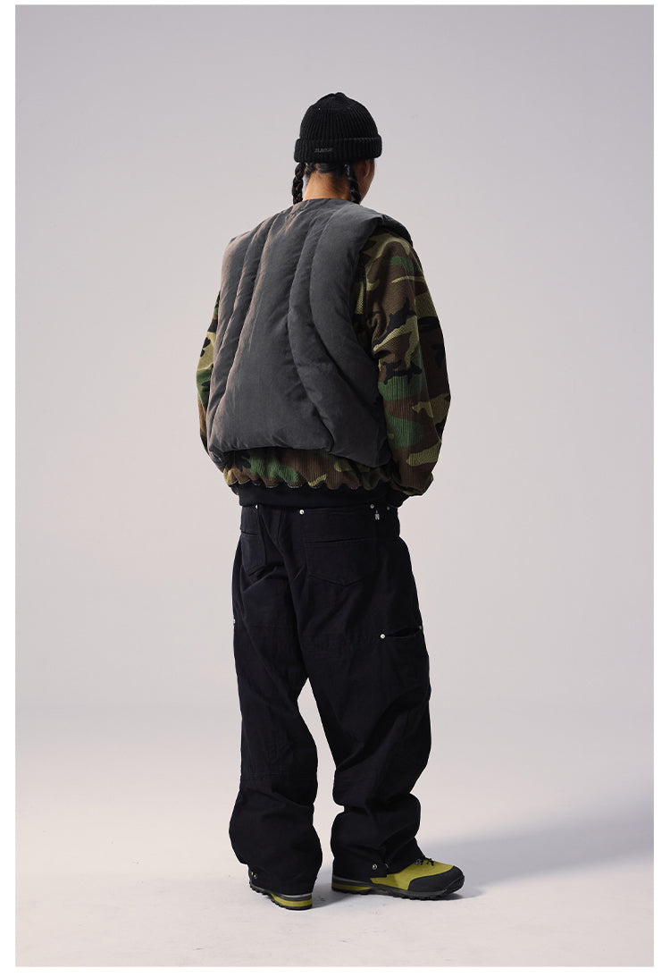 Remedy Camouflage Stitch Down Vest | Face 3 Face