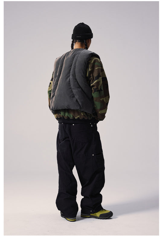 Remedy Camouflage Stitch Down Vest | Face 3 Face