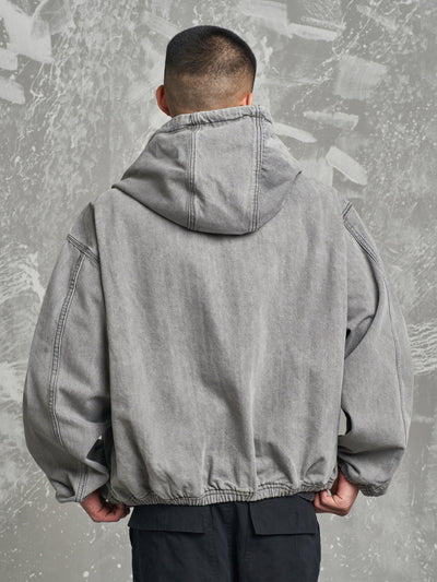 F3F Select Heavy Washed Hooded Work Jacket | Face 3 Face