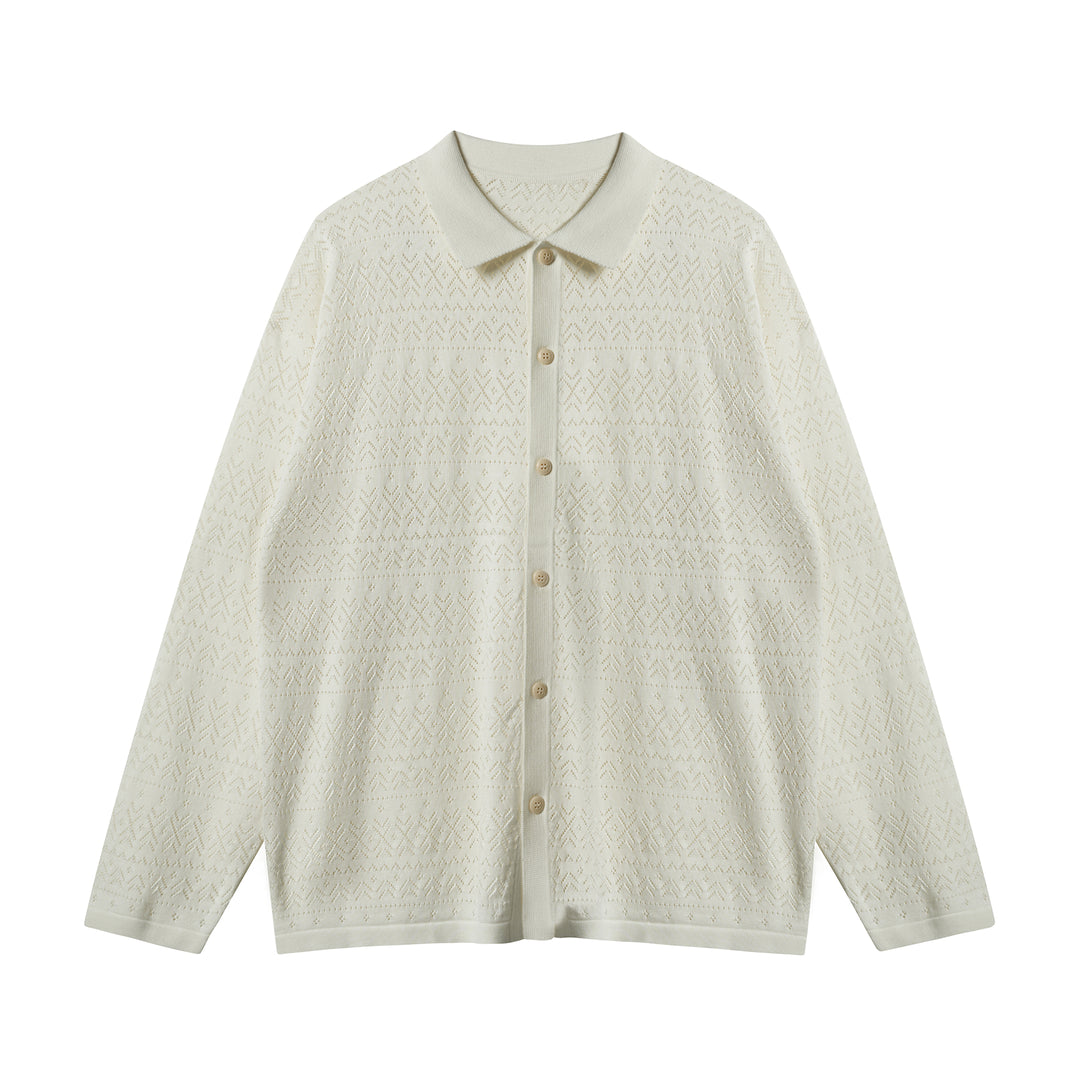 JHYQ Mesh Hollow Knit Cardigan | Face 3 Face