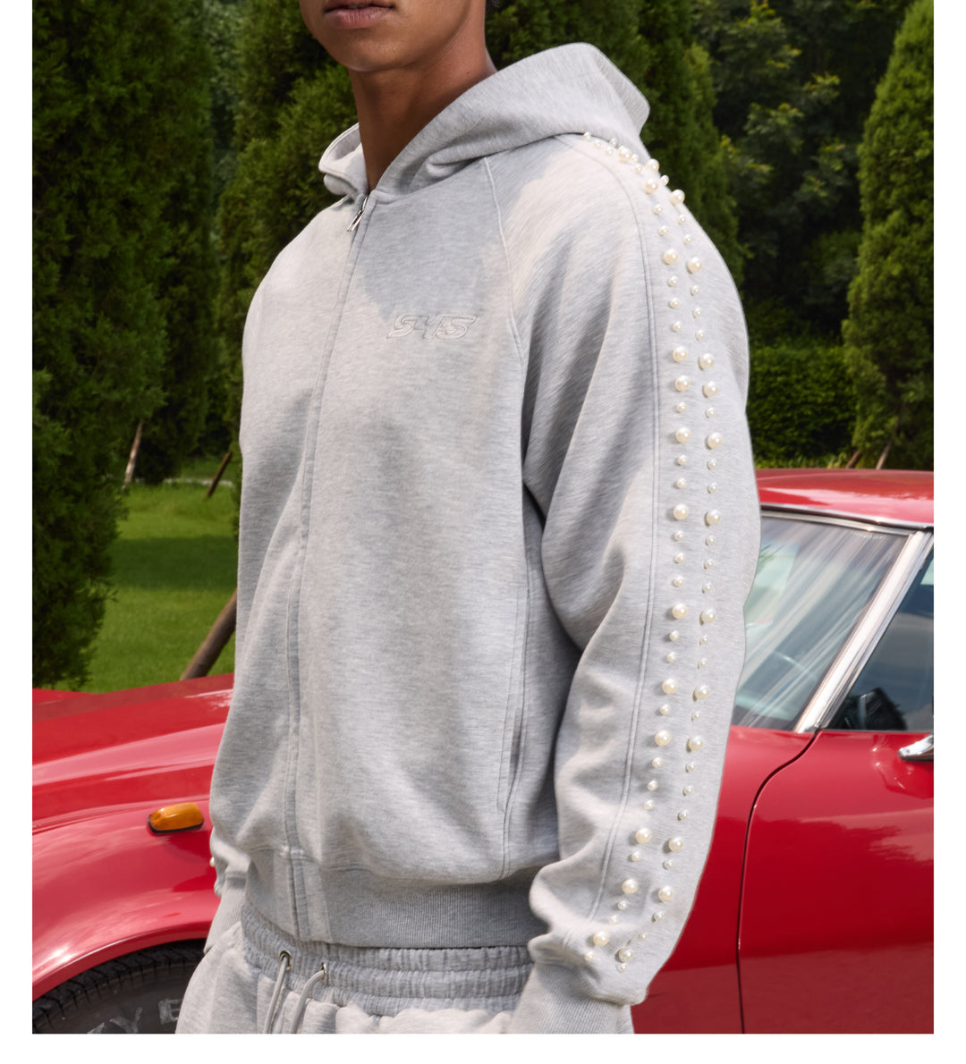 S45 Pearl Line Zip Up Hoodie | Face 3 Face