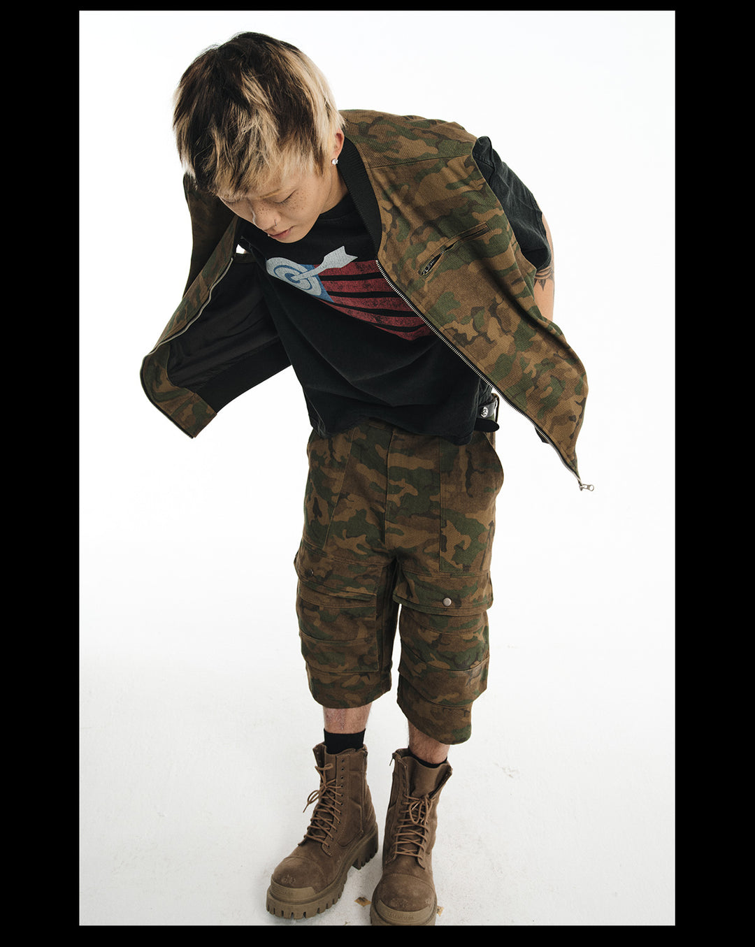 NOVACAM Camouflage Short Work Vest | Face 3 Face