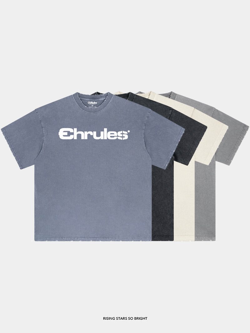 Cashrules / CHRULES Classic Stone Wash Logo Tee | Face 3 Face