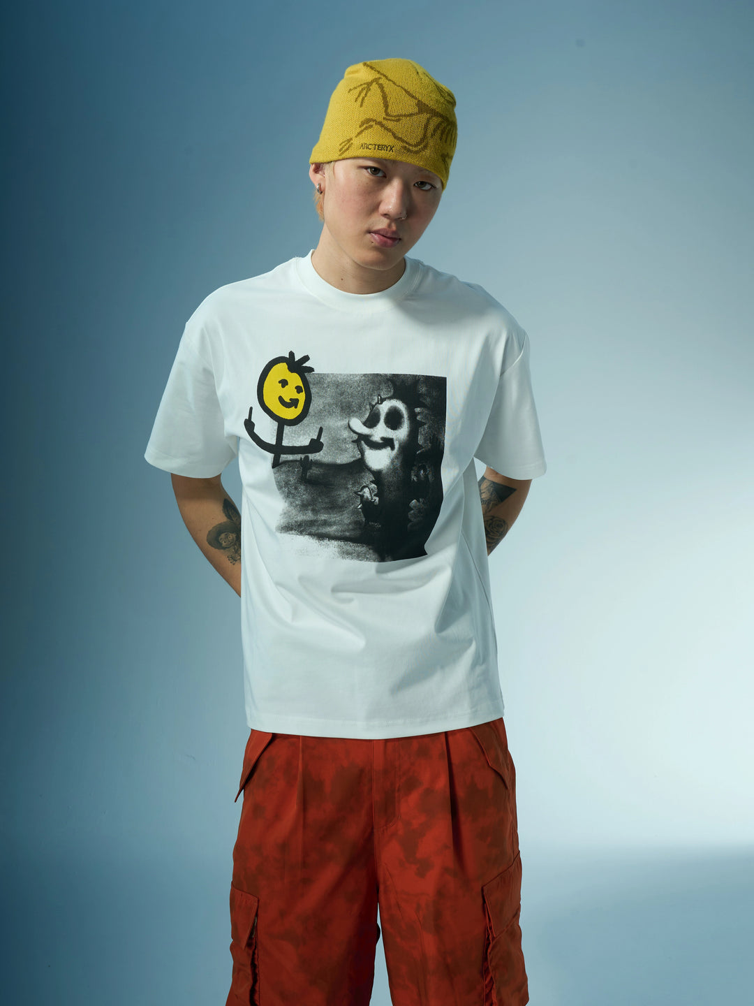 EVILKNIGHT(EK) Illustration Print Tee | Face 3 Face