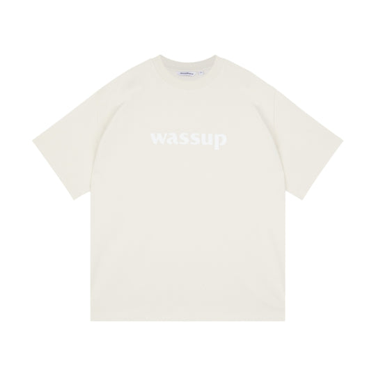 Wassup House Big Logo Print Basic Tee