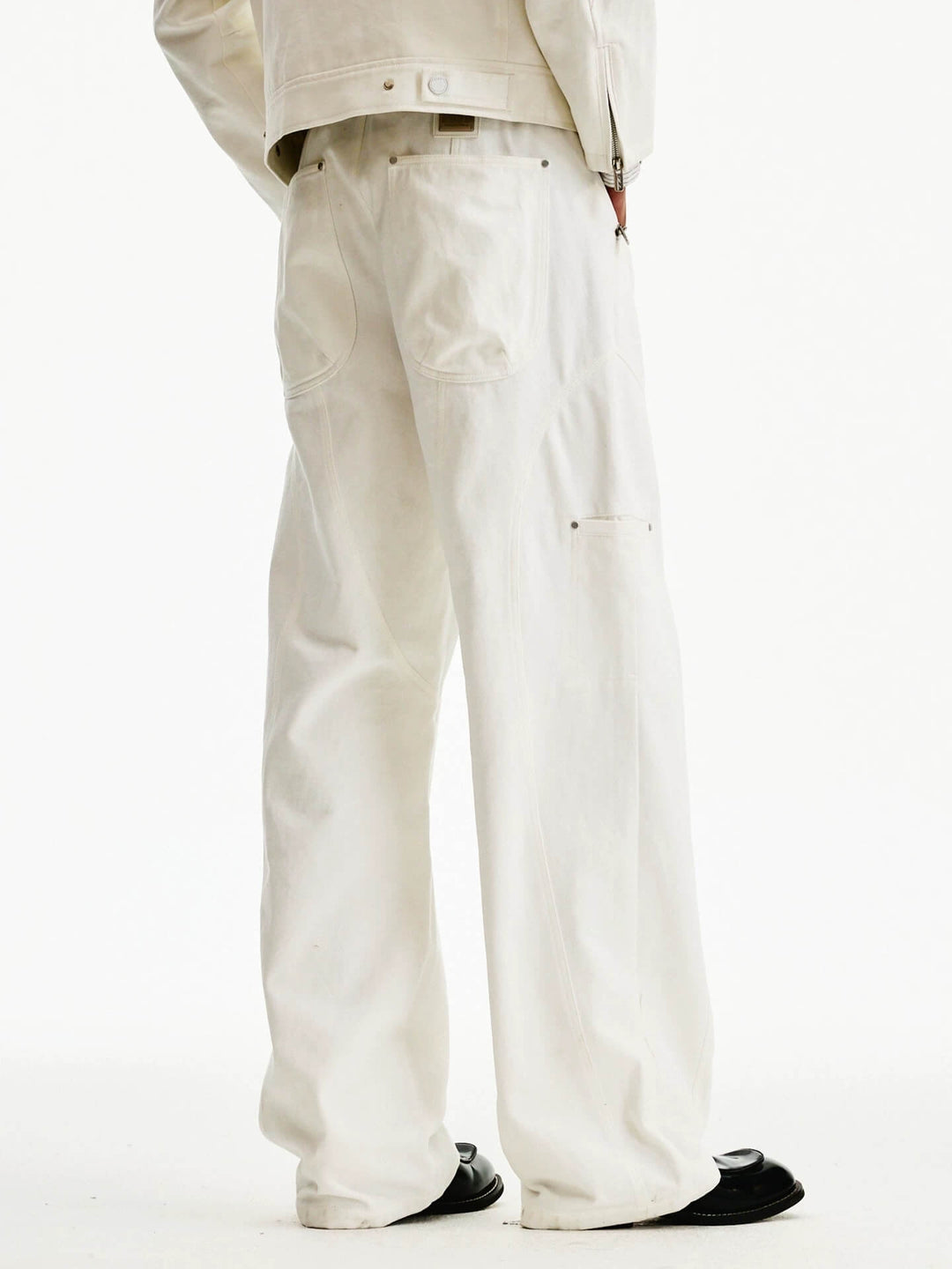 MEDM Structured Zip Pocket Work Pants | Face 3 Face