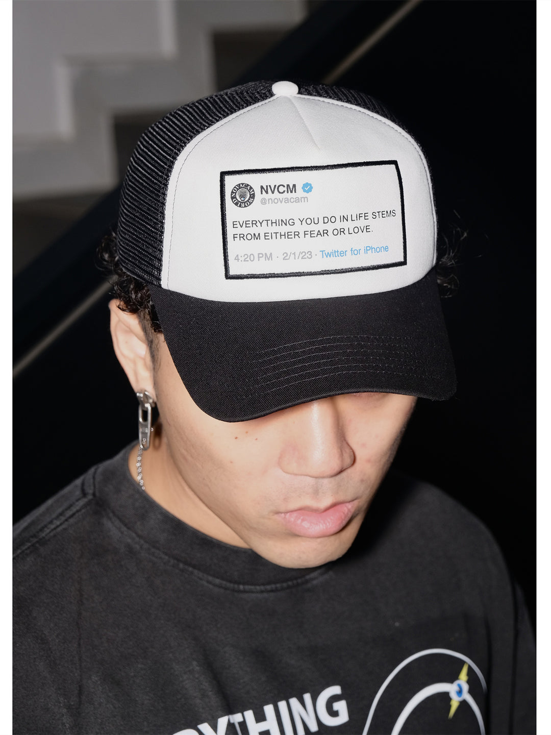 NOVACAM Message Patch Trucker Hat | Face 3 Face
