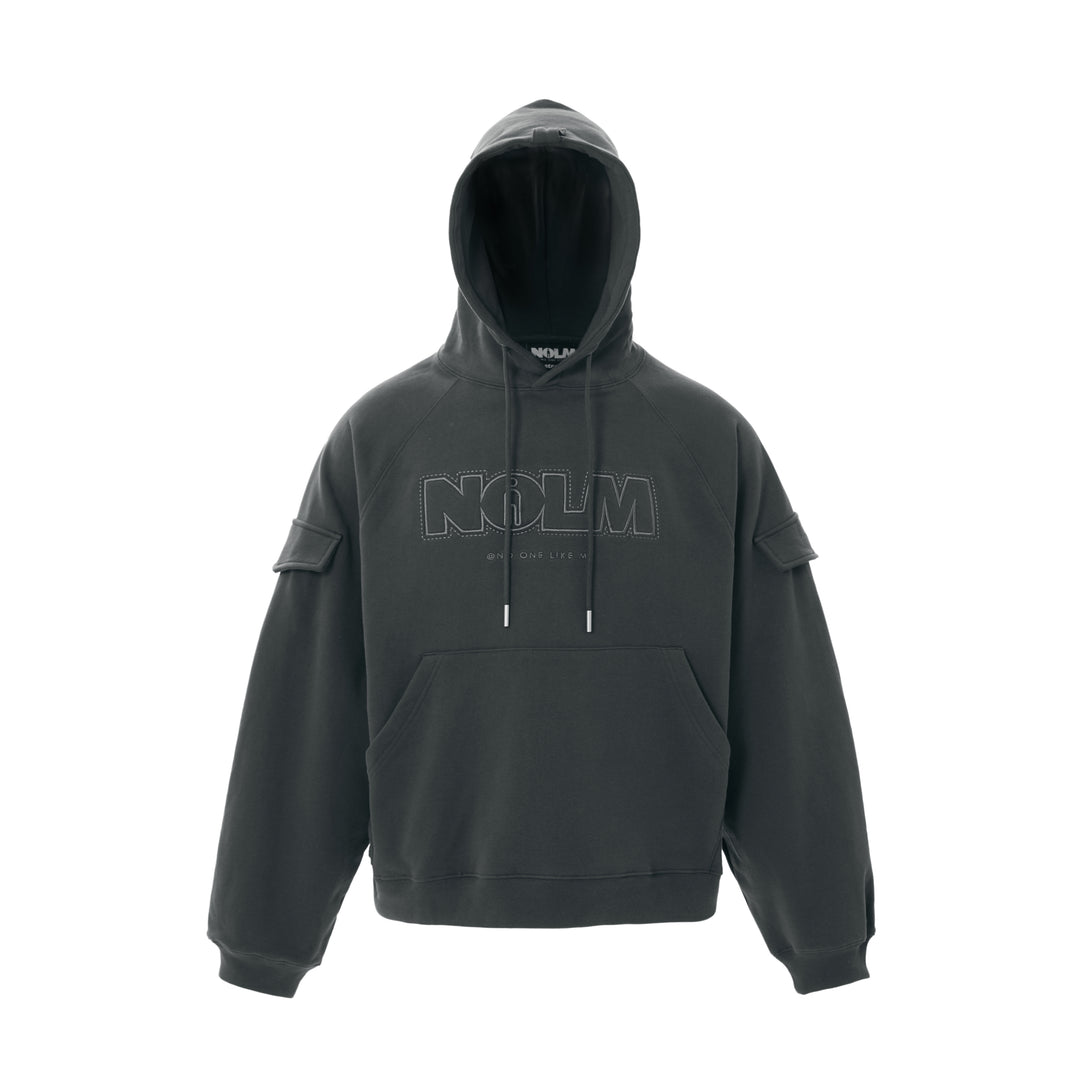 STEEPC NOLM Embroidered Logo Loose Hoodie | Face 3 Face
