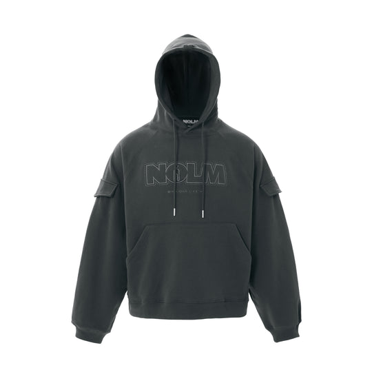STEEPC NOLM Embroidered Logo Loose Hoodie | Face 3 Face