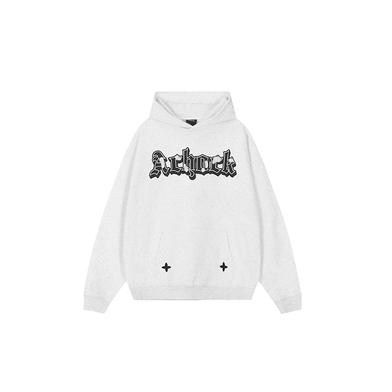 Achock Printed Logo Embroidery Hoodie | Face 3 Face