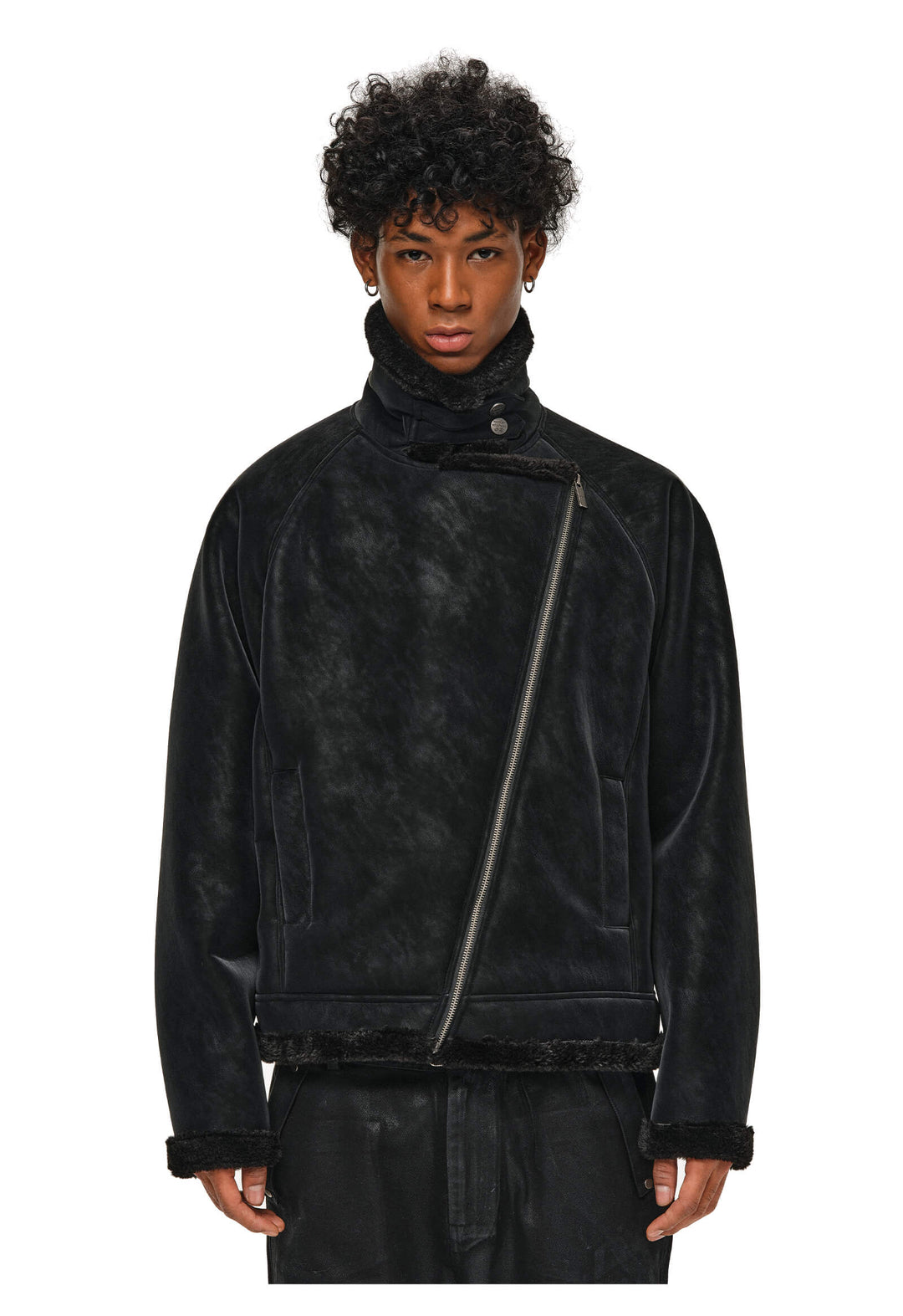 ANTIDOTE Faux Suede Double Rider Biker Jacket | Face 3 Face