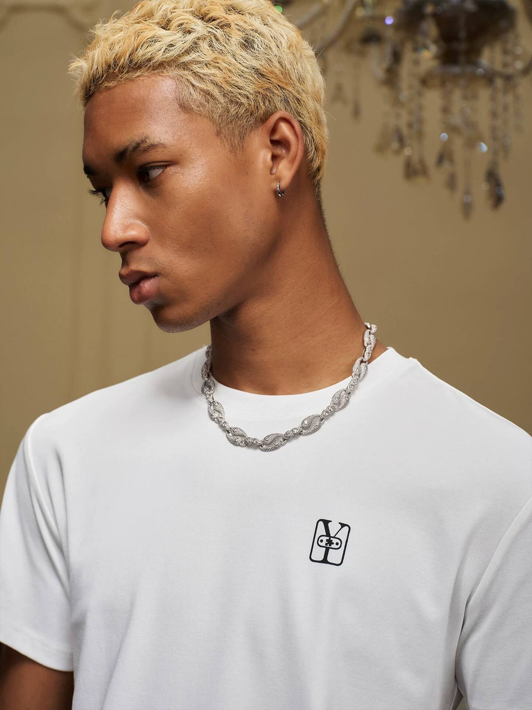 YADcrew Box Logo Slim Fit Basic Tee | Face 3 Face
