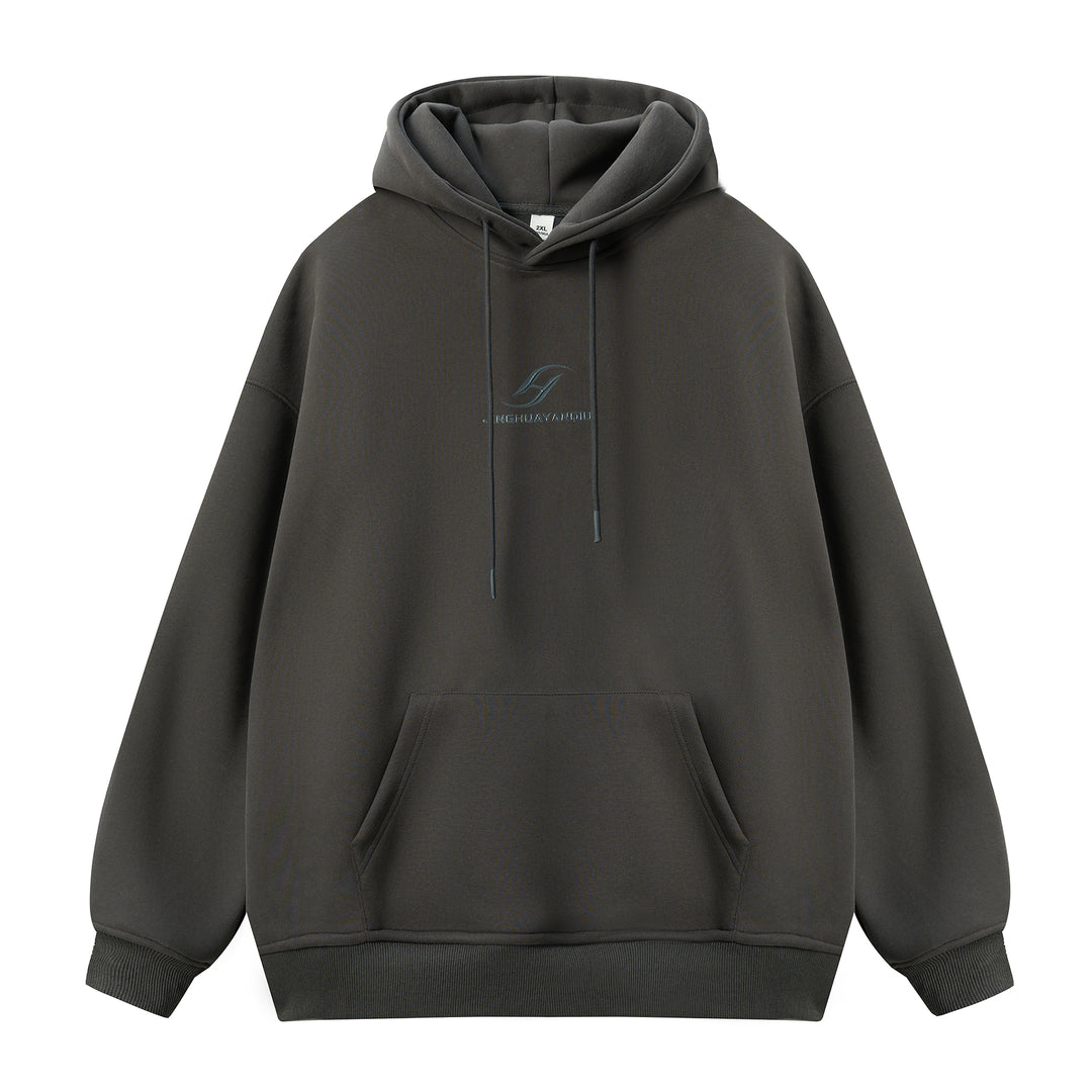 JHYQ Basic Paint Logo Printed Hoodie | Face 3 Face