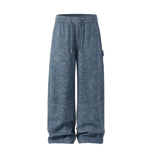 NOVACAM Double Knee Drawstring Baggy Pants | Face 3 Face