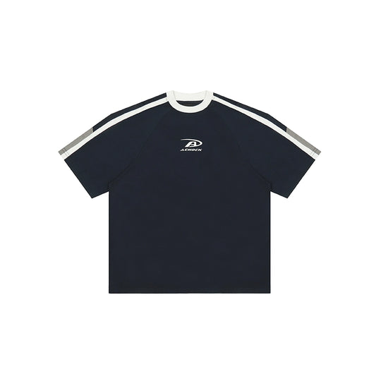 Achock Contrast Color Stitch Logo Print Tee | Face 3 Face