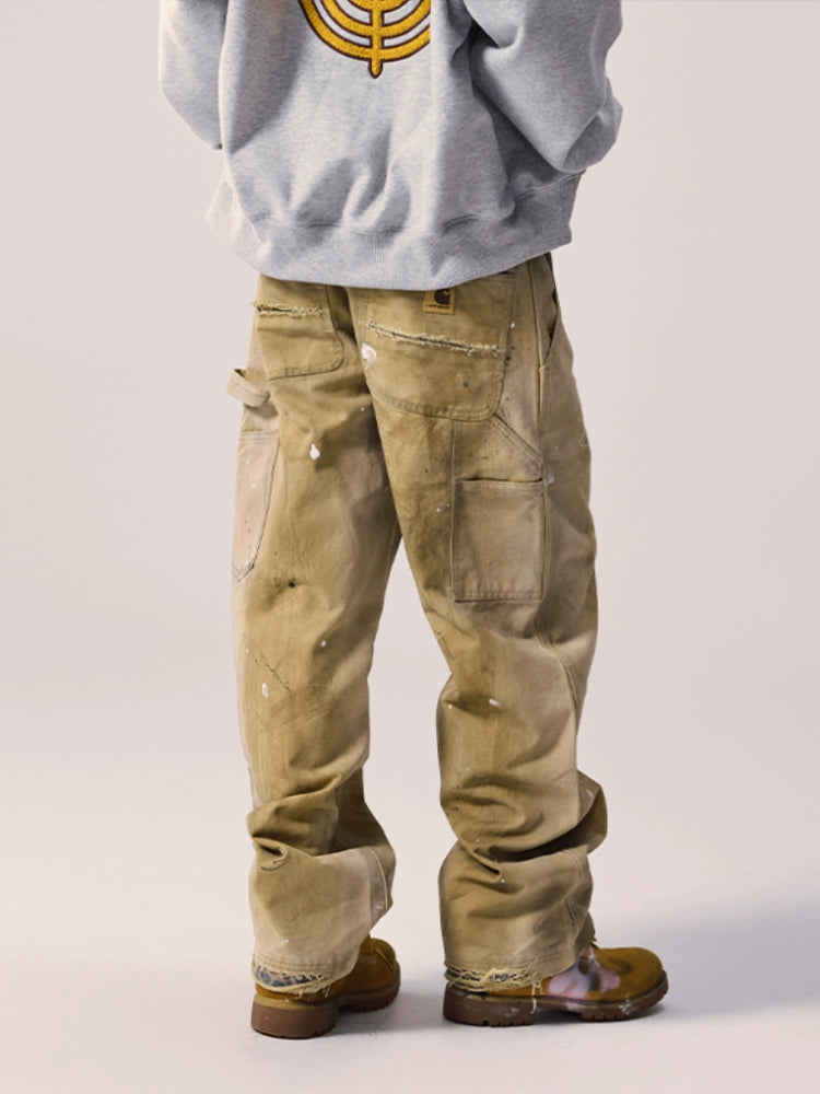 Remedy Washed Splash Ink Work Painter Pants | Face 3 Face
