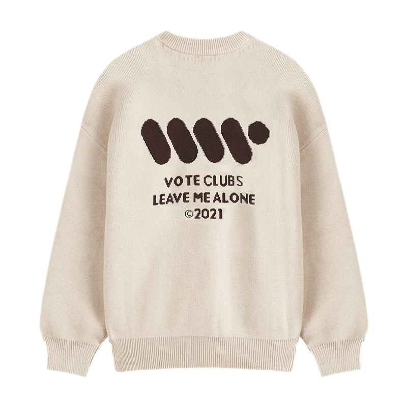 VOTE Color Clashing Knit Sweater