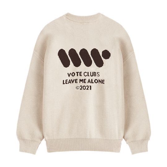 VOTE Color Clashing Knit Sweater
