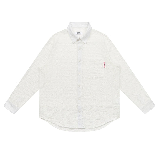 EMPTY REFERENCE Lace Patchwork Long Sleeve Shirt | Face 3 Face