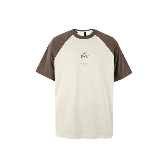 1807 Colorblock Wave Print Raglan Tee | Face 3 Face