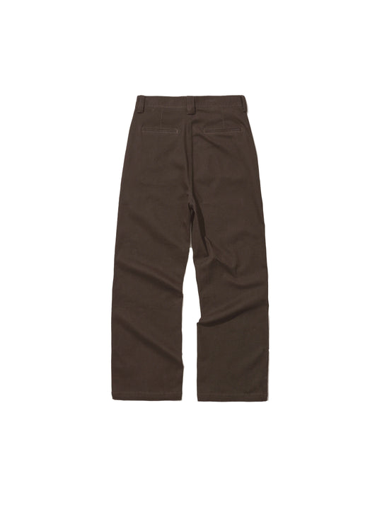 LIBERAFIT Washed Slight Flare Work Chino Pants | Face 3 Face