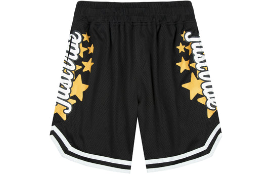 JUST VIBE Star Logo Print Mesh Basketball Shorts | Face 3 Face