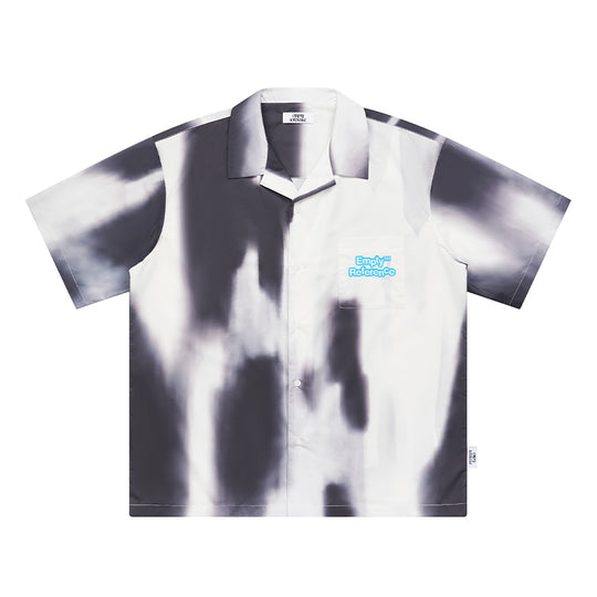 EMPTY REFERENCE Shadow Color Blocking Short Sleeve Shirt