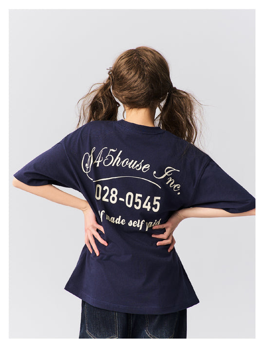 S45 Text Typography Printed Tee | Face 3 Face