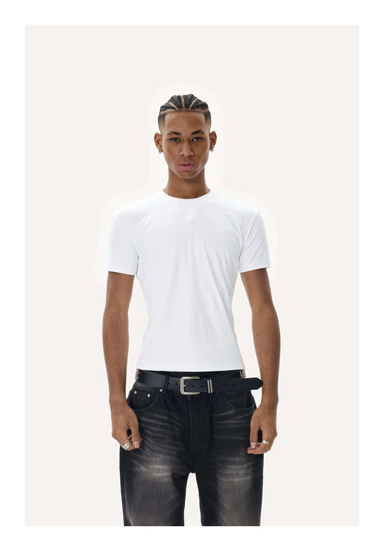 KARMANISTIC Quick Dry Stretch Fit Logo Embroidered Workout Tee | Face 3 Face