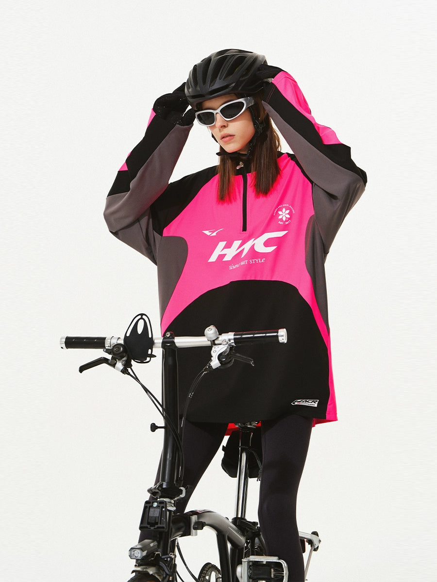 Harsh and Cruel Cycling Colorblock Zipper Tee
